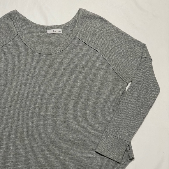 Aritzia | Tna Waffle Knit Alder Thermal Cool Grey Size XS - Picture 5 of 8